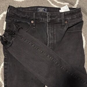 Abercrombie & Fitch Charcoal Skinny Jeans